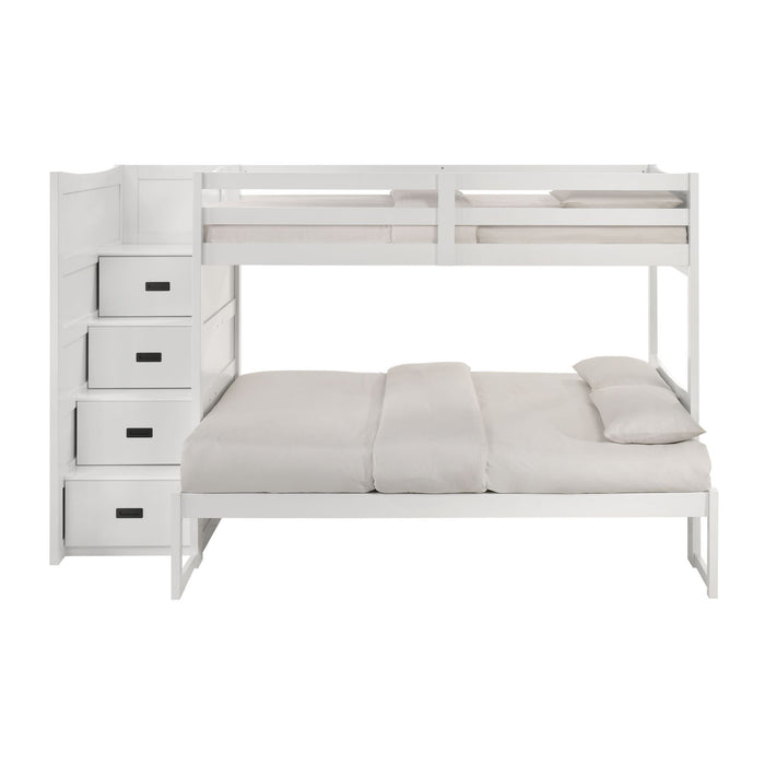 Sami - Step Bunk With Left Headboard – Bunk Beds by Elements International at Furniture Wholesale Plus , Nashville furniture store