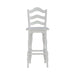 Magnolia Manor - Ladderback Swivel Bar Stool - Antique White – Bar Height (28"-30") by Liberty Furniture at Furniture Wholesale Plus , Nashville furniture store