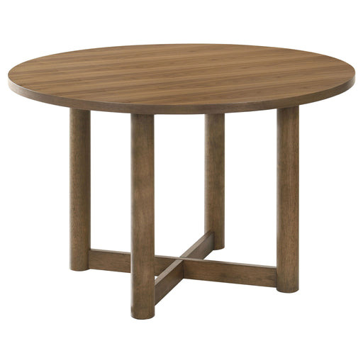 Crestmore - Round Wood Dining Table - Walnut - Premium Dining Tables from Coaster Fine Furniture - Just $379! Shop now at Furniture Wholesale Plus  We are the best furniture store in Nashville, Hendersonville, Goodlettsville, Madison, Antioch, Mount Juliet, Lebanon, Gallatin, Springfield, Murfreesboro, Franklin, Brentwood