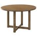 Crestmore - Round Wood Dining Table - Walnut – Dining Tables by Coaster Fine Furniture at Furniture Wholesale Plus , Nashville furniture store