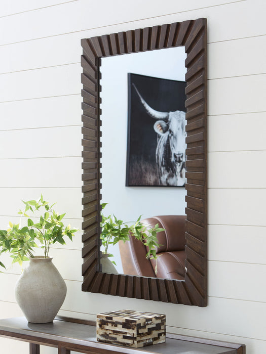 Advin - Accent Mirror - Dark Brown – Accent Mirrors by Signature Design by Ashley® at Furniture Wholesale Plus , Nashville furniture store
