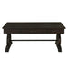 Stone - Coffee Table With PU Base - Dark Walnut – Coffee Tables by Elements International at Furniture Wholesale Plus , Nashville furniture store