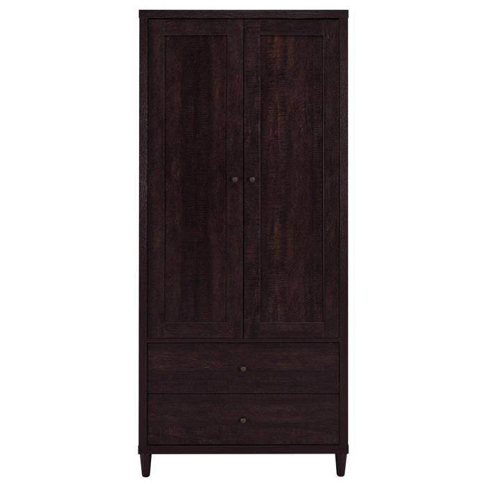 Wadeline - 2 Door Tall Accent Storage Cabinet - Rustic Tobacco – Accent Cabinets by CoasterEveryday at Furniture Wholesale Plus , Nashville furniture store