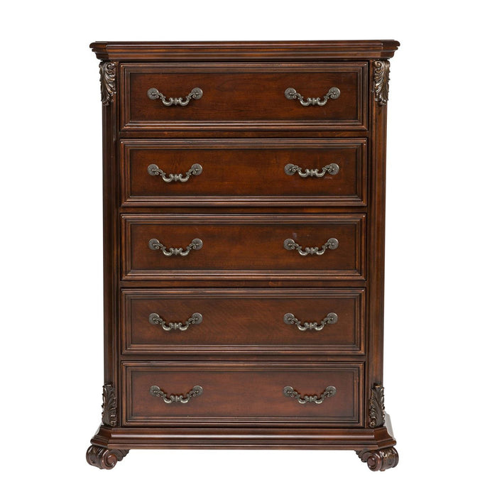 Messina Estates - 5 Drawer Chest - Dark Brown – Accent Chests by Liberty Furniture at Furniture Wholesale Plus , Nashville furniture store