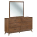 Century Modern - Dresser & Mirror - Walnut – Dresser & Mirror by Liberty Furniture at Furniture Wholesale Plus , Nashville furniture store