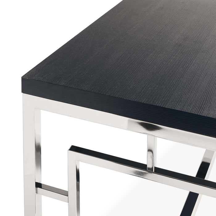 Ezra - 24" End Table - Chrome – End Tables by Elements International at Furniture Wholesale Plus , Nashville furniture store