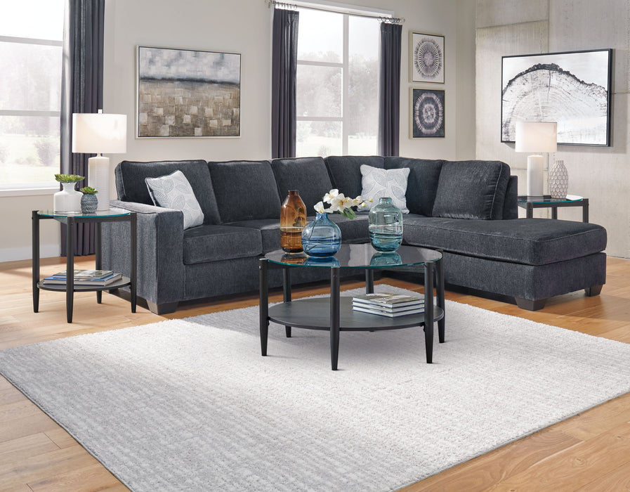 Altari - Right Arm Facing Corner Chaise With Sleeper 2 Pc Sectional - Slate – Sleeper Sectionals by Signature Design by Ashley® at Furniture Wholesale Plus , Nashville furniture store