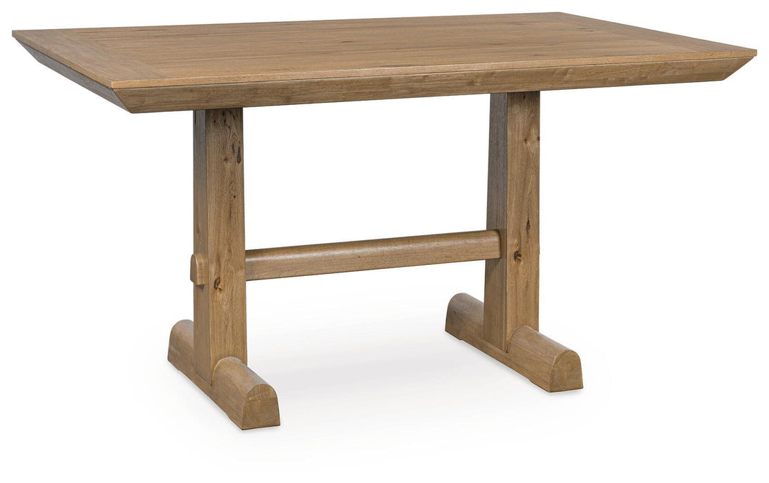 Ridgester - Rectangular Dining Room Counter Table - Light Brown – Counter Tables by Benchcraft® at Furniture Wholesale Plus , Nashville furniture store