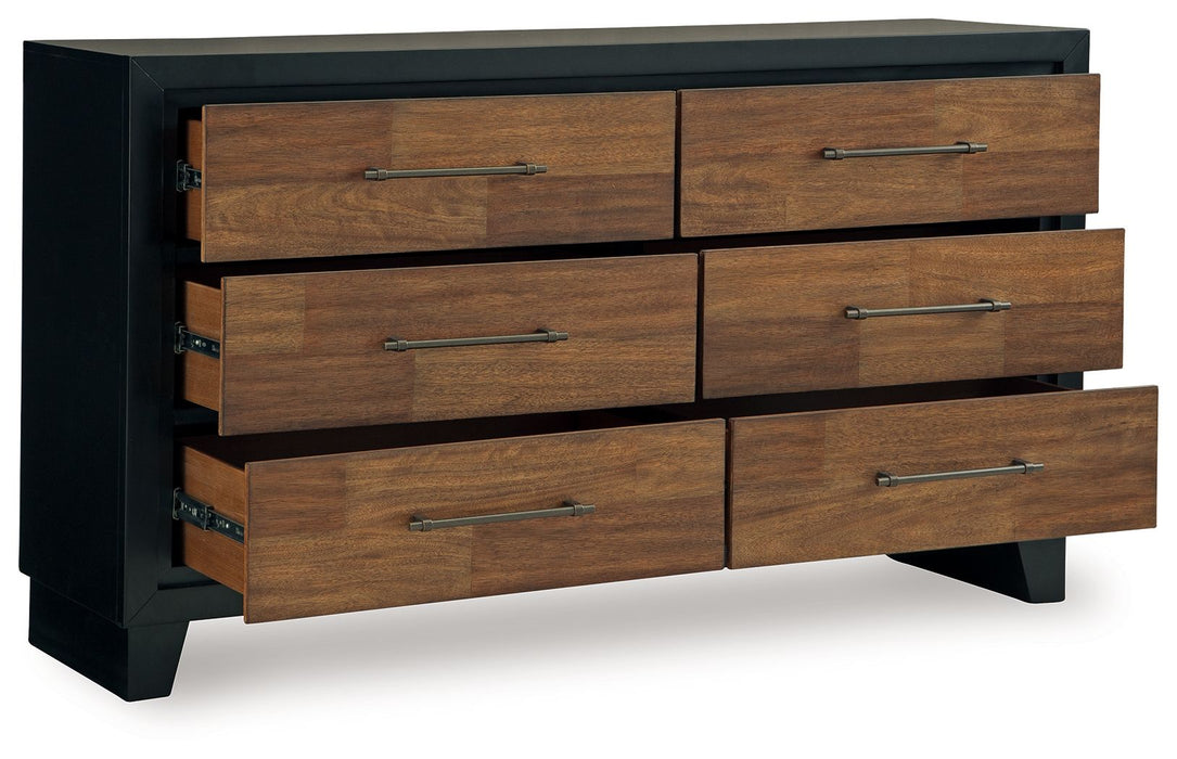 Kraeburn - Dresser - Brown / Black – Dressers by Benchcraft® at Furniture Wholesale Plus , Nashville furniture store