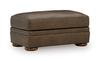Carriage Point - Ottoman - Hickory – Upholstered Ottomans by Signature Design by Ashley® at Furniture Wholesale Plus , Nashville furniture store
