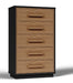 Kozmour - Five Drawer Chest - Black / Brown – Accent Chests by Signature Design by Ashley® at Furniture Wholesale Plus , Nashville furniture store