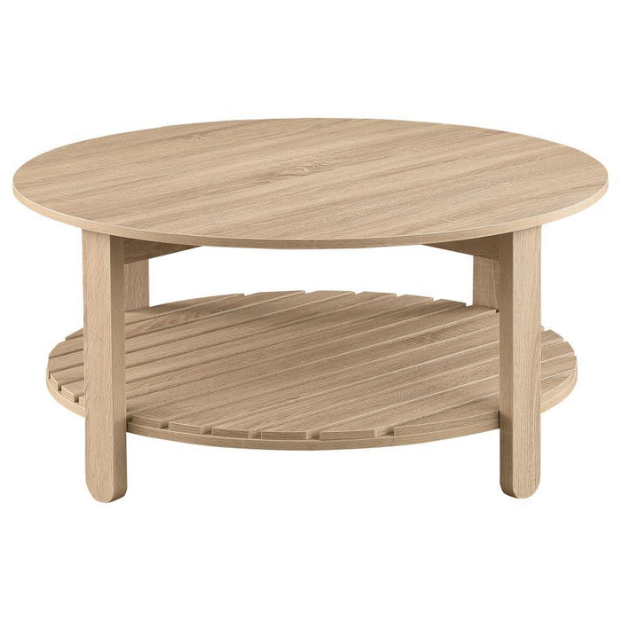 Fowler - 1 Shelf Round Engineered Wood Table – End Tables by Coaster Fine Furniture at Furniture Wholesale Plus , Nashville furniture store