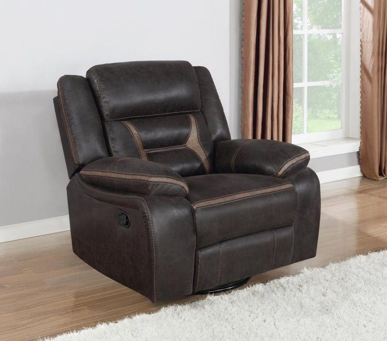 Greer - Upholstered Swivel Glider Recliner Chair - Premium Swivel Glider Chairs from CoasterEveryday - Just $549! Shop now at Furniture Wholesale Plus  We are the best furniture store in Nashville, Hendersonville, Goodlettsville, Madison, Antioch, Mount Juliet, Lebanon, Gallatin, Springfield, Murfreesboro, Franklin, Brentwood