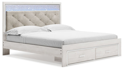 Altyra - White - King Upholstered Storage Bed - Premium Storage Beds from Signature Design by Ashley® - Just $898! Shop now at Furniture Wholesale Plus  We are the best furniture store in Nashville, Hendersonville, Goodlettsville, Madison, Antioch, Mount Juliet, Lebanon, Gallatin, Springfield, Murfreesboro, Franklin, Brentwood