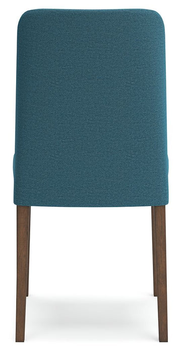 Lyncott - Dining Uph Side Chair (Set of 2) - Blue / Brown – Chair Sets by Signature Design by Ashley® at Furniture Wholesale Plus , Nashville furniture store