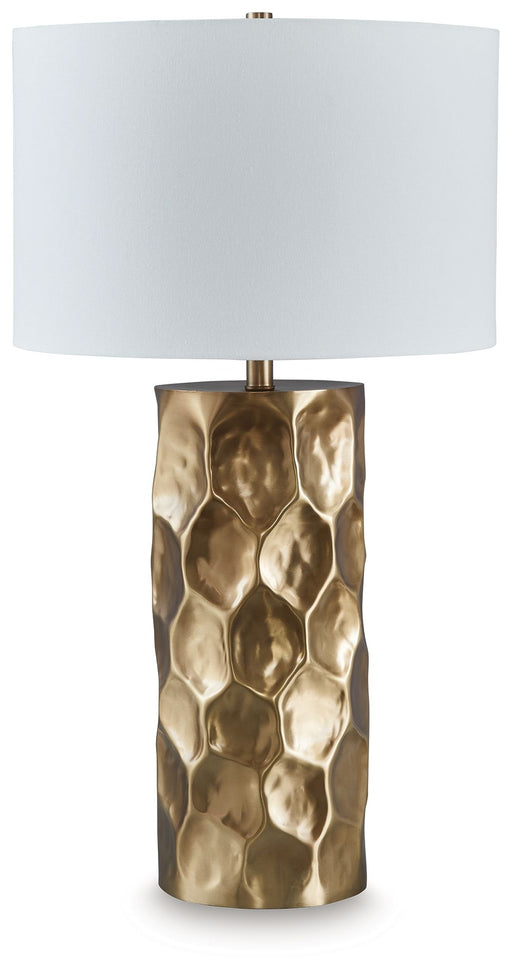 Marshawn - Metal Table Lamp - Gold Finish – Table Lamps by Signature Design by Ashley® at Furniture Wholesale Plus , Nashville furniture store