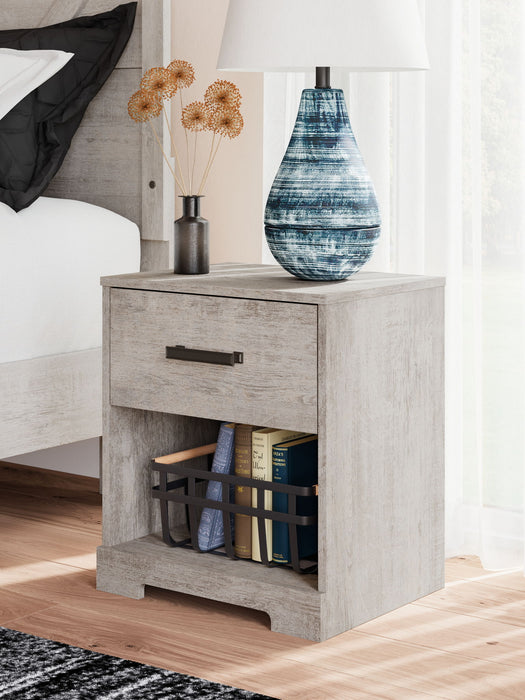 Shawburn - One Drawer Night Stand - Gray – Accent Nightstands by Signature Design by Ashley® at Furniture Wholesale Plus , Nashville furniture store