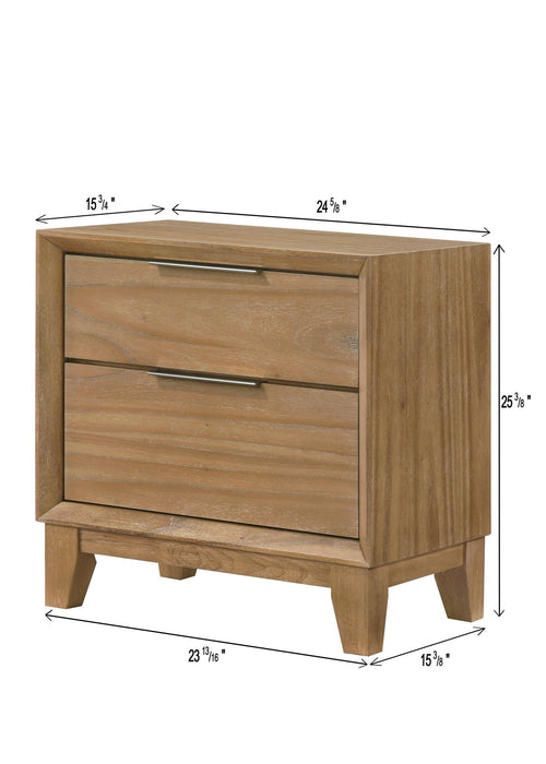 Florian - Nightstand - Natural – Accent Nightstands by Crown Mark at Furniture Wholesale Plus , Nashville furniture store