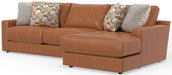 Minori - Italian Leather Sectional – Stationary Sectionals by Jackson at Furniture Wholesale Plus , Nashville furniture store