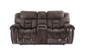 Apollo - Dual Power Console Loveseat - Black – Reclining Loveseats by Steve Silver Furniture at Furniture Wholesale Plus , Nashville furniture store