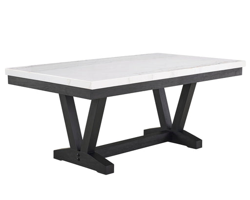 Varley - Genuine Marble Dining Table - Charcoal & White - Premium Dining Tables from Crown Mark - Just $689! Shop now at Furniture Wholesale Plus  We are the best furniture store in Nashville, Hendersonville, Goodlettsville, Madison, Antioch, Mount Juliet, Lebanon, Gallatin, Springfield, Murfreesboro, Franklin, Brentwood
