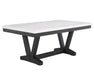 Varley - Genuine Marble Dining Table - Charcoal & White - Premium Dining Tables from Crown Mark - Just $689! Shop now at Furniture Wholesale Plus  We are the best furniture store in Nashville, Hendersonville, Goodlettsville, Madison, Antioch, Mount Juliet, Lebanon, Gallatin, Springfield, Murfreesboro, Franklin, Brentwood