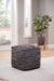 Omari - Square Handwoven Woolen Pouf - Black - Premium Accent Poufs from Steve Silver Furniture - Just $129! Shop now at Furniture Wholesale Plus  We are the best furniture store in Nashville, Hendersonville, Goodlettsville, Madison, Antioch, Mount Juliet, Lebanon, Gallatin, Springfield, Murfreesboro, Franklin, Brentwood