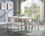 Hazel - Bench - Wired White – Dining Benches by Crown Mark at Furniture Wholesale Plus , Nashville furniture store