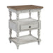 Farmhouse Reimagined - 1 Drawer Nightstand - Antique White / Chestnut Tops – Accent Nightstands by Liberty Furniture at Furniture Wholesale Plus , Nashville furniture store