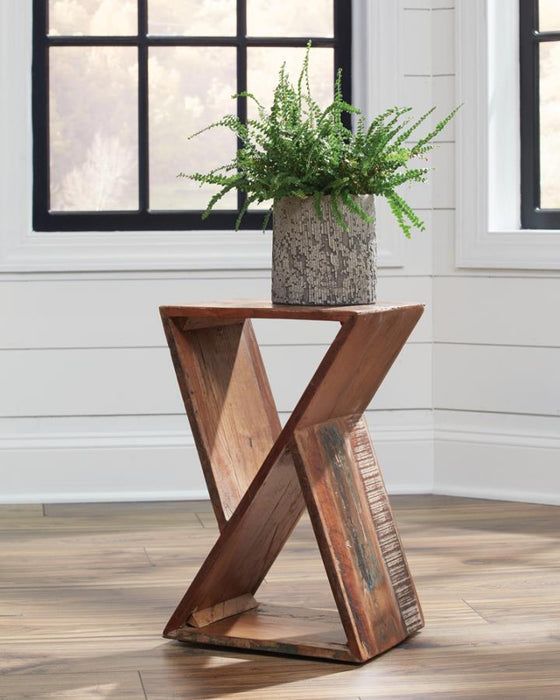 Lily - Solid Reclaimed Wood Accent Side Table - Natural – Side Tables by CoasterEveryday at Furniture Wholesale Plus , Nashville furniture store