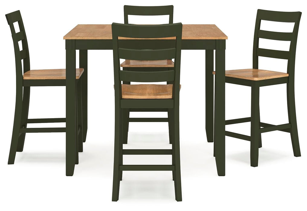 Gesthaven - Dining Room Counter Table Set – 5 Piece Dining Room Sets by Signature Design by Ashley® at Furniture Wholesale Plus , Nashville furniture store