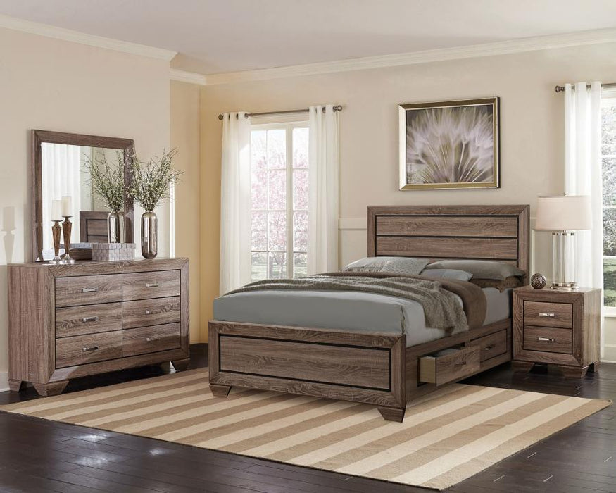 Kauffman - Transitional Storage Bed Bedroom Set – 4 Piece Bedroom Sets by CoasterEveryday at Furniture Wholesale Plus , Nashville furniture store