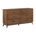 Century Modern - 6 Drawer Dresser - Walnut – Dressers by Liberty Furniture at Furniture Wholesale Plus , Nashville furniture store