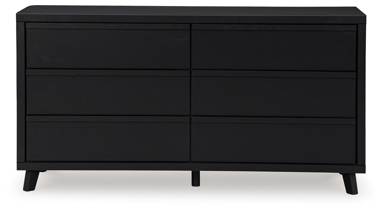 Danziar - Six Drawer Dresser - Black – Dressers by Signature Design by Ashley® at Furniture Wholesale Plus , Nashville furniture store