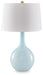 Rylanton - Glass Table Lamp - Aqua – Table Lamps by Signature Design by Ashley® at Furniture Wholesale Plus , Nashville furniture store