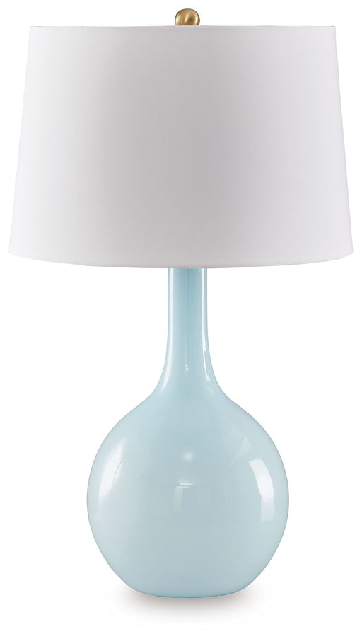 Rylanton - Glass Table Lamp - Aqua – Table Lamps by Signature Design by Ashley® at Furniture Wholesale Plus , Nashville furniture store