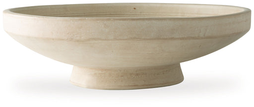Justy - Bowl - Antique Beige – Plates & Bowls by Signature Design by Ashley® at Furniture Wholesale Plus , Nashville furniture store