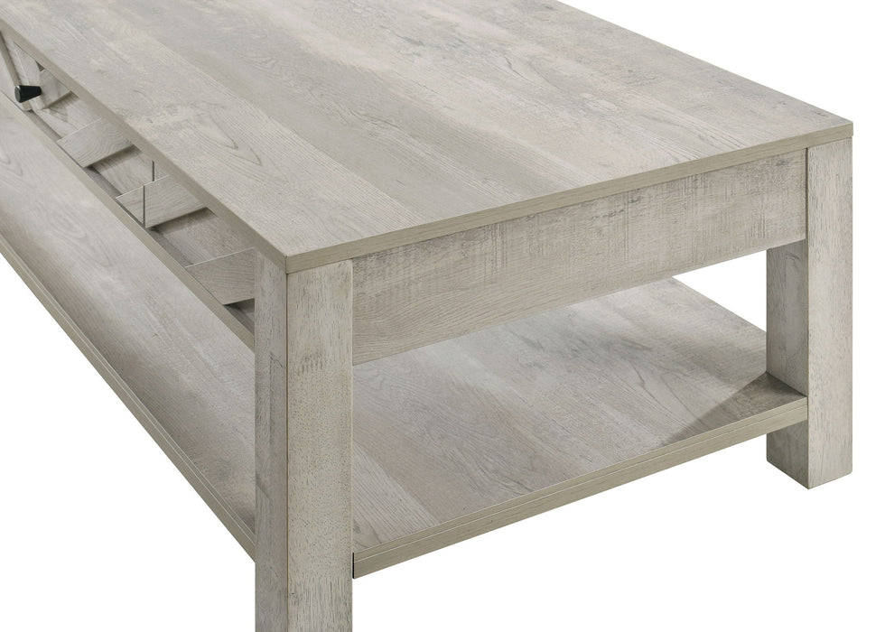 Valor - 3 Piece Cocktail Set - Antique White – Table Sets by Crown Mark at Furniture Wholesale Plus , Nashville furniture store