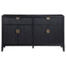 Brookmead - 4 Door Sideboard Buffet Storage Cabinet - Black – Buffets by Coaster Fine Furniture at Furniture Wholesale Plus , Nashville furniture store
