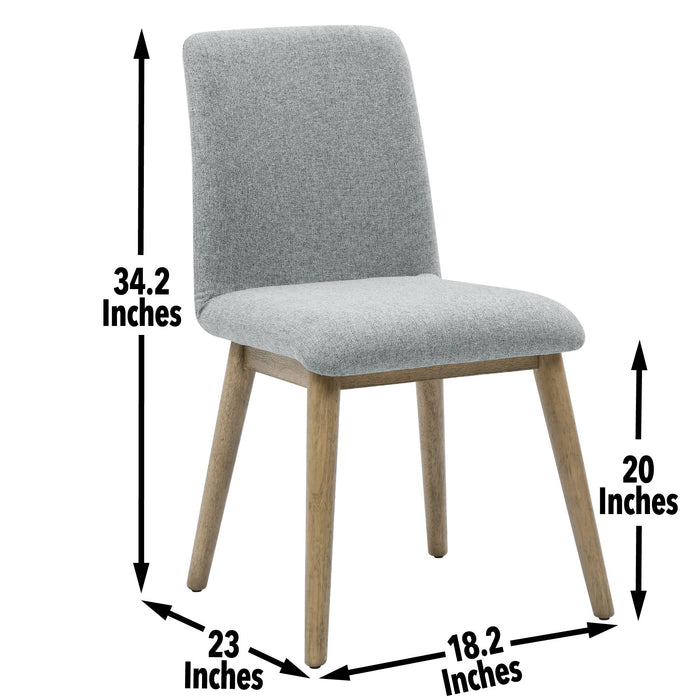 Vida - Polyester Side Chair (Set of 2) - Gray – Chair Sets by Steve Silver Furniture at Furniture Wholesale Plus , Nashville furniture store