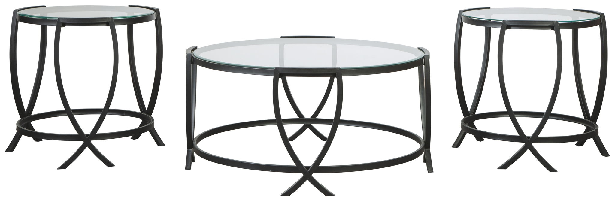 Tarrin - Occasional Table Set (Set of 3) - Black – Table Sets by Signature Design by Ashley® at Furniture Wholesale Plus , Nashville furniture store