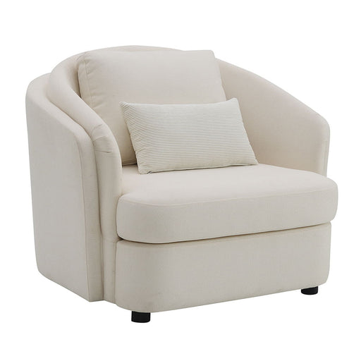 Mariko - Chair With Pillow - Beige Linen - Premium Arm Chairs from ACME - Just $749! Shop now at Furniture Wholesale Plus  We are the best furniture store in Nashville, Hendersonville, Goodlettsville, Madison, Antioch, Mount Juliet, Lebanon, Gallatin, Springfield, Murfreesboro, Franklin, Brentwood