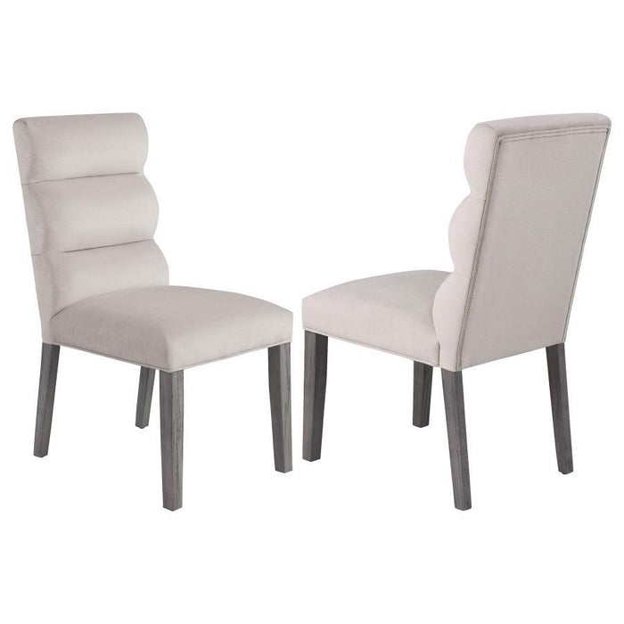 Carla - Upholstered Dining Side Chair (Set of 2) – Chair Sets by Coaster Fine Furniture at Furniture Wholesale Plus , Nashville furniture store