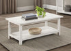 Payne - Wood Coffee Table with Shelf – Coffee Tables by Coaster Fine Furniture at Furniture Wholesale Plus , Nashville furniture store