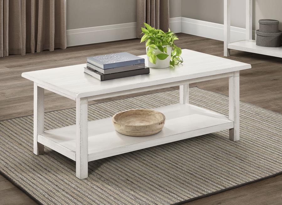 Payne - Wood Coffee Table with Shelf – Coffee Tables by Coaster Fine Furniture at Furniture Wholesale Plus , Nashville furniture store