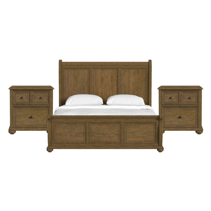 Heritage & Home - Sleigh Bedroom Set – 3 Piece Bedroom Sets by Elements International at Furniture Wholesale Plus , Nashville furniture store