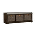 Mill Creek - Wall Bench - Peppercorn – Storage Benches by Liberty Furniture at Furniture Wholesale Plus , Nashville furniture store
