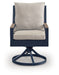 East Beach - Swivel Chair With Cushion (Set of 2) - Blue – Chair Sets by Signature Design by Ashley® at Furniture Wholesale Plus , Nashville furniture store