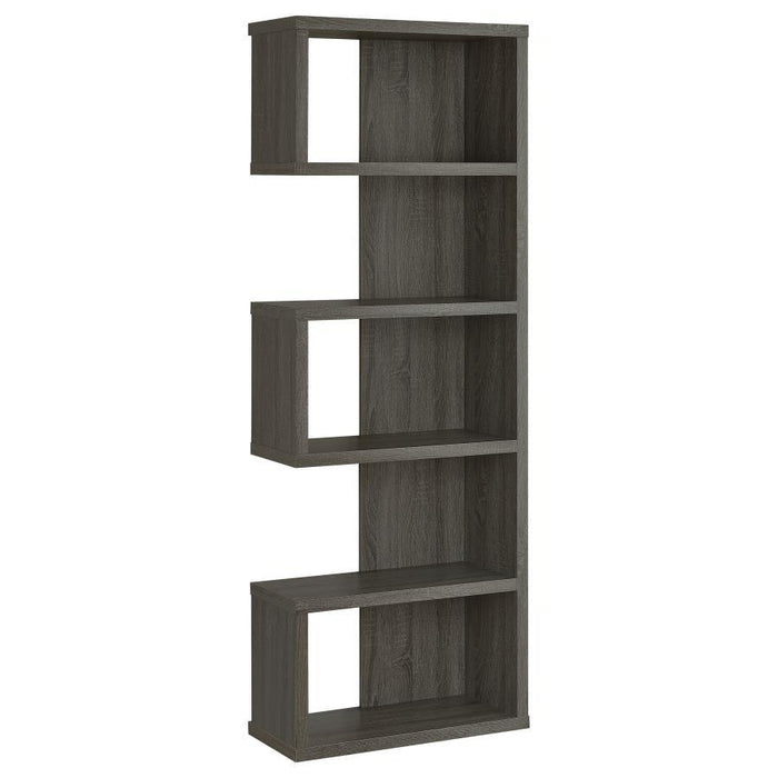Joey - 5-tier Alternating Boxes Design Bookcase - Premium Standard Bookcases from CoasterEveryday - Just $199! Shop now at Furniture Wholesale Plus  We are the best furniture store in Nashville, Hendersonville, Goodlettsville, Madison, Antioch, Mount Juliet, Lebanon, Gallatin, Springfield, Murfreesboro, Franklin, Brentwood