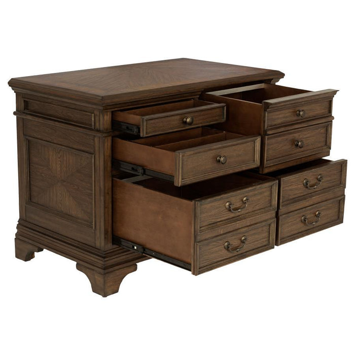 Hartshill - 5-Drawer Home Office File Cabinet - Burnished Oak – Filing Cabinets by CoasterElevations at Furniture Wholesale Plus , Nashville furniture store